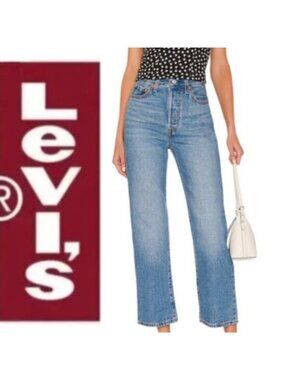 Levi's Ribcage Straight Ankle Jeans Size 28